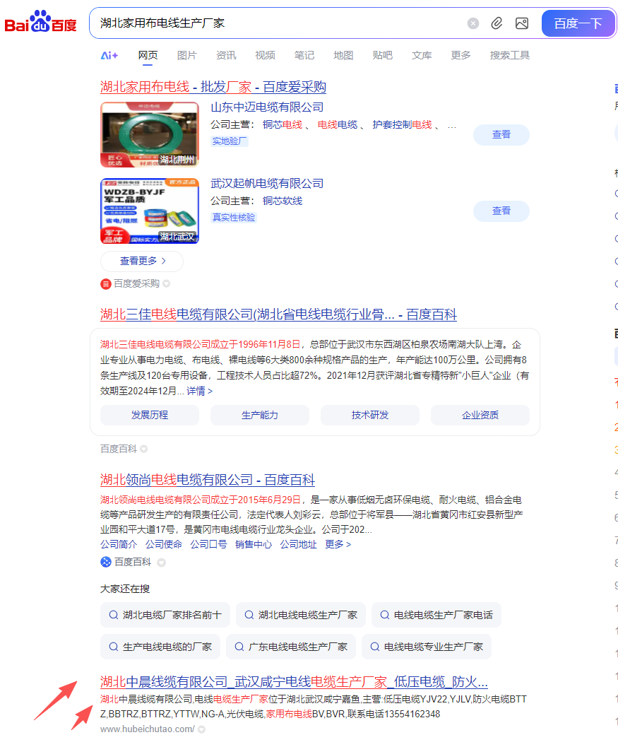 什么是结果？2百度页面展示